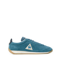 blaue Wildleder niedrige Sneakers von Le Coq Sportif