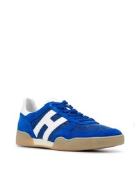 blaue Wildleder niedrige Sneakers von Hogan