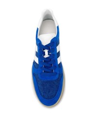 blaue Wildleder niedrige Sneakers von Hogan