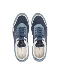 blaue Wildleder niedrige Sneakers von Marc O'Polo