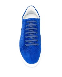 blaue Wildleder niedrige Sneakers von Etro