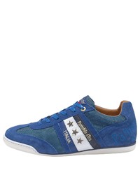 blaue Wildleder niedrige Sneakers von Pantofola D'oro