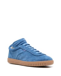 blaue Wildleder niedrige Sneakers von Bally