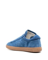 blaue Wildleder niedrige Sneakers von Bally