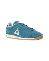 blaue Wildleder niedrige Sneakers von Le Coq Sportif