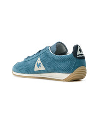 blaue Wildleder niedrige Sneakers von Le Coq Sportif