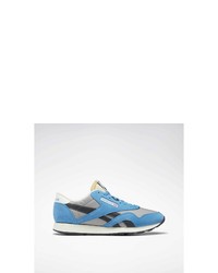 blaue Wildleder niedrige Sneakers von Reebok Classic