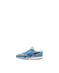 blaue Wildleder niedrige Sneakers von Reebok Classic