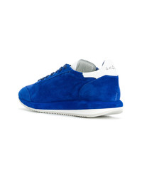 blaue Wildleder niedrige Sneakers von Ghoud