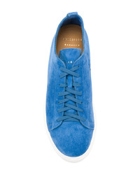 blaue Wildleder niedrige Sneakers von Henderson Baracco