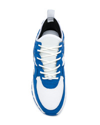 blaue Wildleder niedrige Sneakers von Filling Pieces