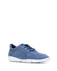 blaue Wildleder niedrige Sneakers von Tod's