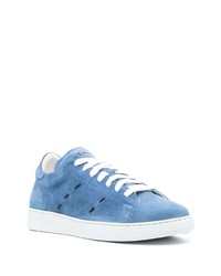 blaue Wildleder niedrige Sneakers von Kiton
