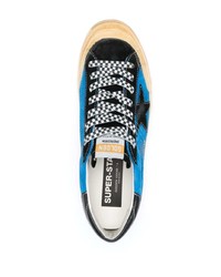 blaue Wildleder niedrige Sneakers von Golden Goose