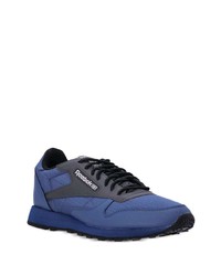 blaue Wildleder niedrige Sneakers von Reebok