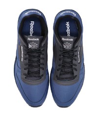 blaue Wildleder niedrige Sneakers von Reebok