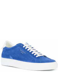 blaue Wildleder niedrige Sneakers von Givenchy