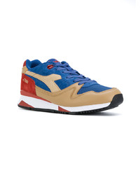 blaue Wildleder niedrige Sneakers von Diadora