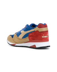 blaue Wildleder niedrige Sneakers von Diadora