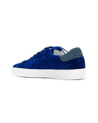 blaue Wildleder niedrige Sneakers von Hide&Jack