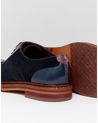 blaue Wildleder Oxford Schuhe von Ted Baker