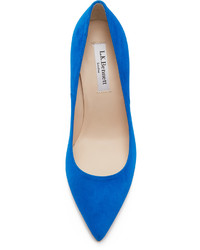 blaue Wildleder Pumps von LK Bennett