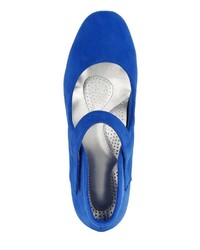 blaue Wildleder Pumps von Mae&Mathilda