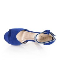 blaue Wildleder Sandaletten von Alba Moda