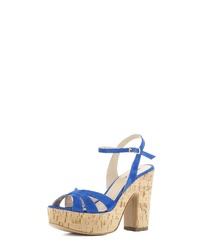 blaue Wildleder Sandaletten von Evita