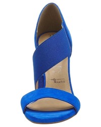 blaue Wildleder Sandaletten von Tamaris