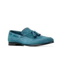 blaue Wildleder Slipper mit Quasten von Fabi