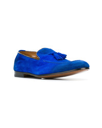 blaue Wildleder Slipper mit Quasten von Doucal's