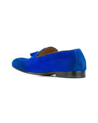 blaue Wildleder Slipper mit Quasten von Doucal's