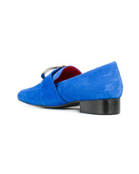 blaue Wildleder Slipper von Dorateymur