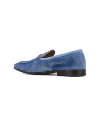 blaue Wildleder Slipper von Henderson Baracco