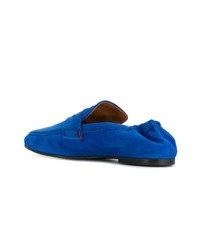 blaue Wildleder Slipper von Joseph