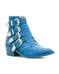 blaue Wildleder Stiefeletten von Toga Pulla