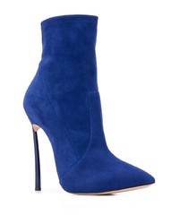 blaue Wildleder Stiefeletten von Casadei