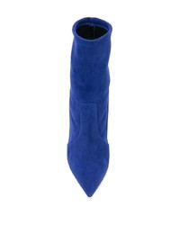 blaue Wildleder Stiefeletten von Casadei