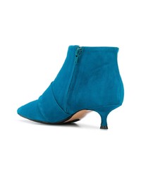 blaue Wildleder Stiefeletten von Anna F.