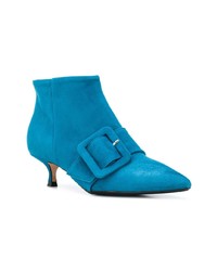 blaue Wildleder Stiefeletten von Anna F.