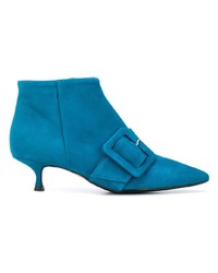 blaue Wildleder Stiefeletten von Anna F.