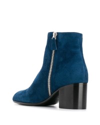 blaue Wildleder Stiefeletten von Laurence Dacade