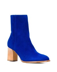 blaue Wildleder Stiefeletten von Christian Wijnants