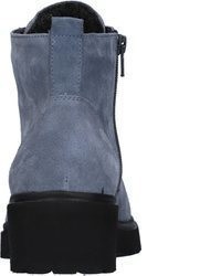blaue Wildleder Stiefeletten von Waldläufer