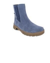 blaue Wildleder Stiefeletten von Waldläufer