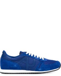 blaue Wildleder Turnschuhe von Armani Jeans