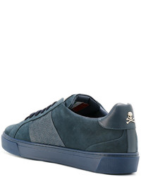 blaue Wildleder Turnschuhe von Philipp Plein