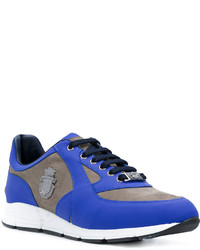 blaue Wildleder Turnschuhe von Billionaire