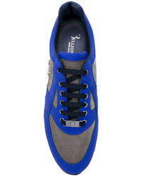 blaue Wildleder Turnschuhe von Billionaire